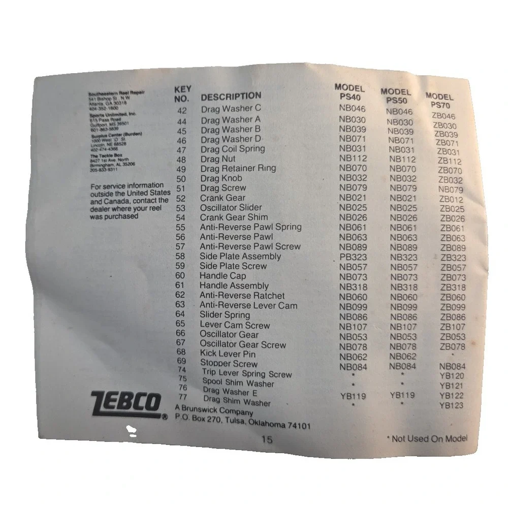 Zebco Pro‎ Staff 20 Graphite Spinning Fishing Reel Spring Loaded Read Drag